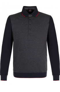 Хлопковое поло с длинными рукавами Paul&Shark Paul&Shark