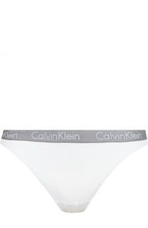Хлопковые стринги с логотипом бренда Calvin Klein Underwear