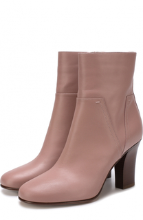 Кожаные ботильоны Lovestud на устойчивом каблуке Valentino