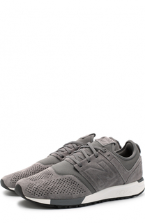 Замшевые кроссовки 247 с перфорацией и текстильными вставками New Balance