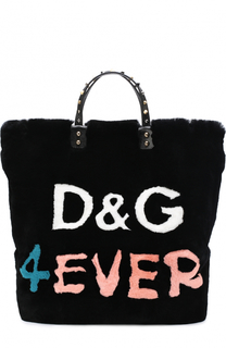 Сумка Beatrice с отделкой их меха кролика Dolce &amp; Gabbana