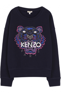 Хлопковый свитшот с вышивкой Kenzo