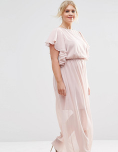 Платье макси ASOS CURVE - Розовый