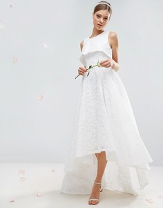 Кружевное платье макси ASOS BRIDAL - Белый