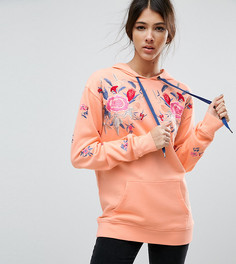 Худи с цветочной вышивкой ASOS TALL - Розовый