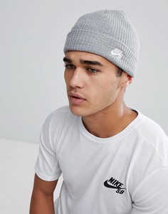 Серая шапка-бини Nike SB 628684-064 - Серый