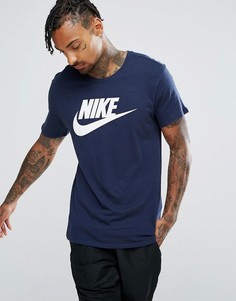 Темно-синяя футболка с логотипом Nike Futura 696707-454 - Темно-синий