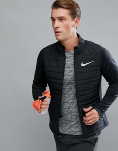 Черная дутая куртка Nike Running 856896-010 - Черный