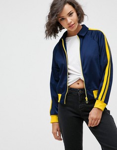 Укороченная куртка со вставками в стиле ретро ASOS - Мульти