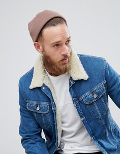 Бежевая шапка-бини ASOS - Коричневый