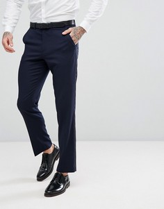 Темно-синие брюки узкого кроя ASOS - Темно-синий