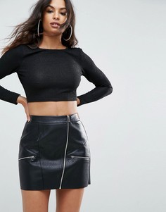 Кроп-топ ASOS - Черный