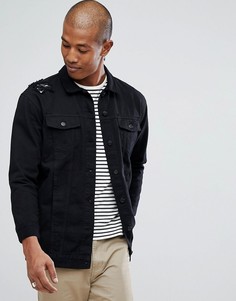 Куртка с рваной отделкой Dr Denim Lindso - Черный