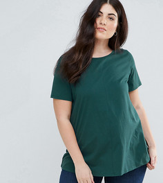 Футболка свободного кроя ASOS CURVE - Зеленый