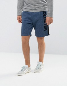 Темно-синие трикотажные шорты с логотипом Hollister - Темно-синий