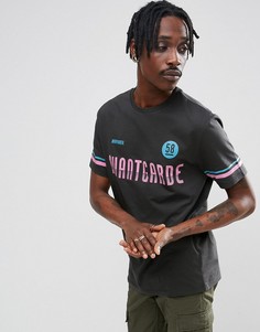 Свободная футболка с принтом Avant Garde ASOS - Черный