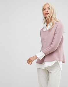 Кашемировый джемпер с рукавами реглан Subtle Luxury - Розовый