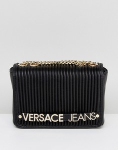 Плиссированная сумка через плечо Versace Jeans - Черный
