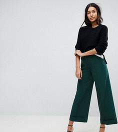 Комбинируемые кюлоты с отворотами ASOS TALL - Зеленый