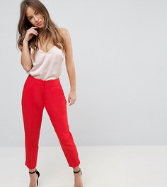 Комбинируемые брюки-сигареты с завышенной талией ASOS PETITE - Красный