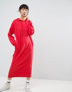 Платье с капюшоном ASOS - Красный