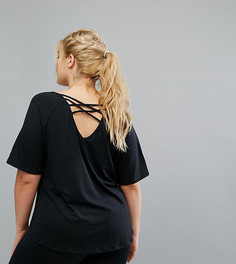 Черная футболка Rainbeau Curve Lila - Черный
