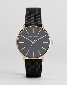 Часы с черным кожаным ремешком Armani Exchange AX5548 - Черный