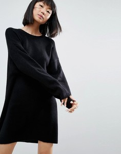 Трикотажное платье ASOS - Черный