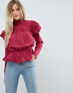 Топ в стиле casual от ASOS Victoriana - Черный