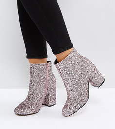 Ботильоны для широкой стопы ASOS RAQUEL - Розовый