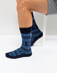 Толстые носки с добавлением хлопка и кашемира BOSS By Hugo Boss - Синий
