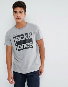 Футболка с принтом Jack &amp; Jones Core - Серый