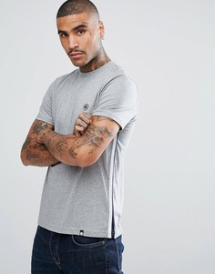 Серая футболка с короткими рукавами и круглым вырезом Pretty Green Tilby - Серый