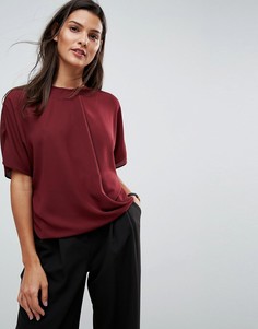 Топ с запахом ASOS - Красный