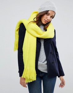 Пушистый шарф-накидка River Island - Желтый