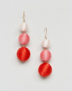 Серьги-подвески с шарами ASOS - Мульти