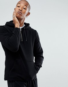 Оверсайз-худи из флиса с молнией ASOS - Черный