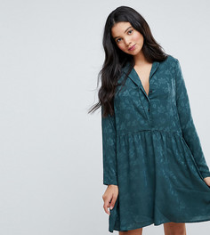 Атласное платье-рубашка Vero Moda Tall - Зеленый