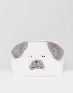 Косметичка на молнии с мопсом New Look - Мульти