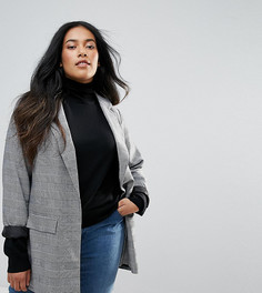 Блейзер в клетку New Look Curve - Черный