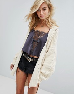 Кардиган оверсайз Free People Nightingale - Кремовый