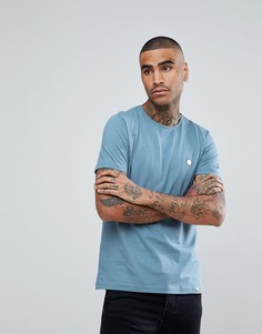 Голубая футболка с круглым вырезом Pretty Green Mitchell - Синий