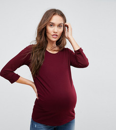 Футболка с рукавами 3/4 New Look Maternity - Фиолетовый