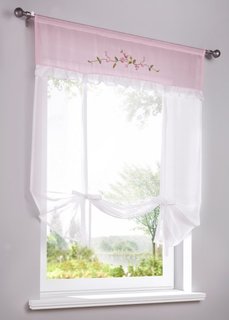 Штора Розе (белый/розовый) Bonprix