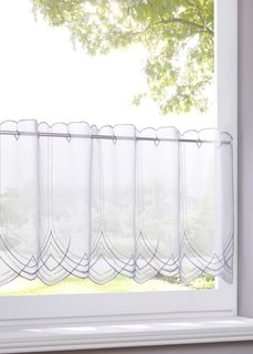 Штора Зилке (белый/серый) Bonprix