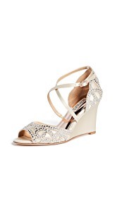 Badgley Mischka Winter Wedge Sandals