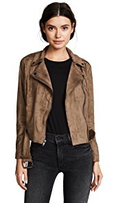 BB Dakota Waller Faux Suede Moto Jacket