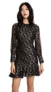 Derek Lam 10 Crosby Asymmetrical Ruffle Hem Dress