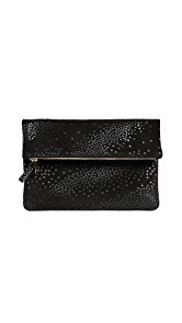 Clare V. Fold Over Clutch with Star Print