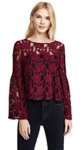 cupcakes and cashmere Florent Lace Blouse